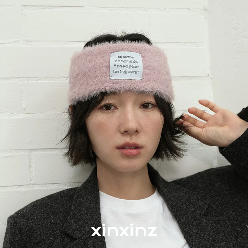 xinxinz/芯心子【田煜米专属】毛绒绒帽帽宽束发带发箍头巾