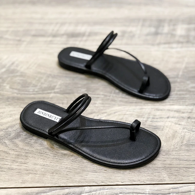 人字拖鞋女夏季外穿时尚2024年一字平底夹脚趾网红凉拖凉鞋沙滩潮