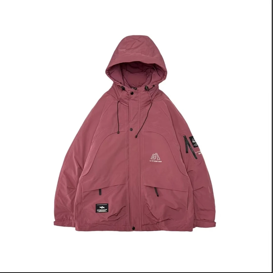 户外工装冲锋衣冬季连帽外套619