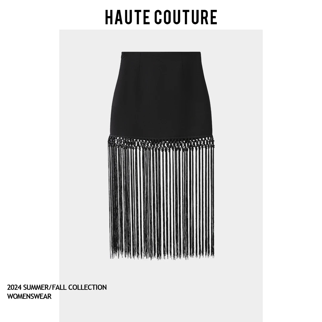 谭发发自制设计师女装半身裙P7547