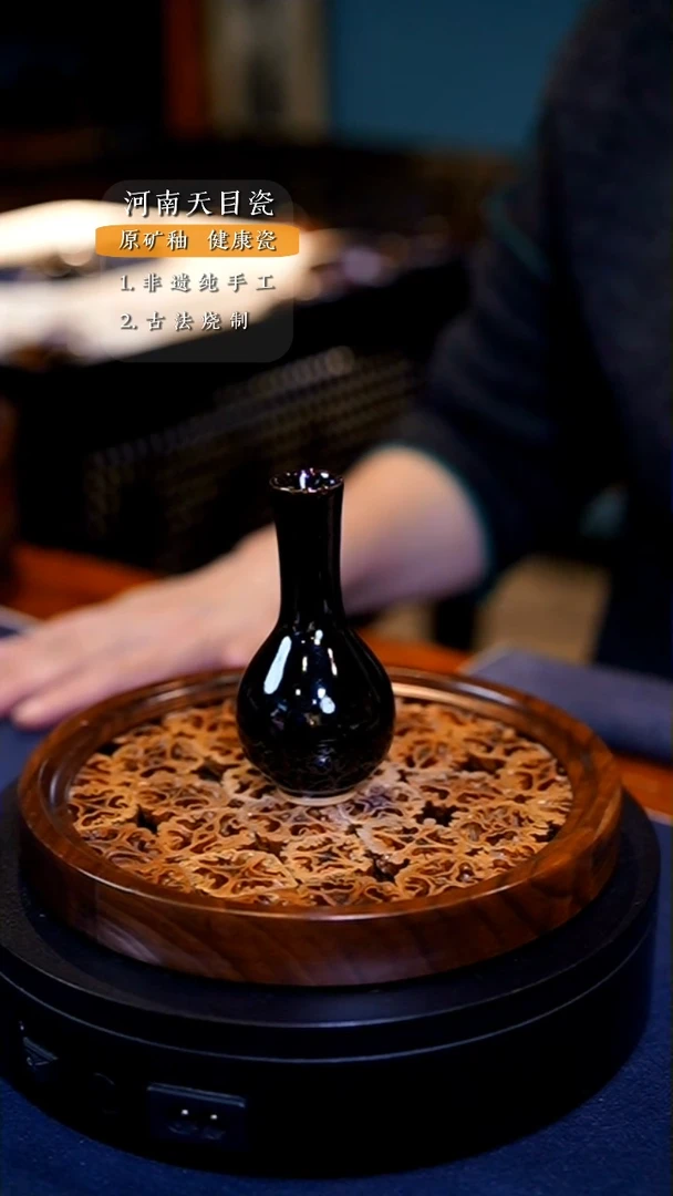 【闪购商品】瓷杯黑直小