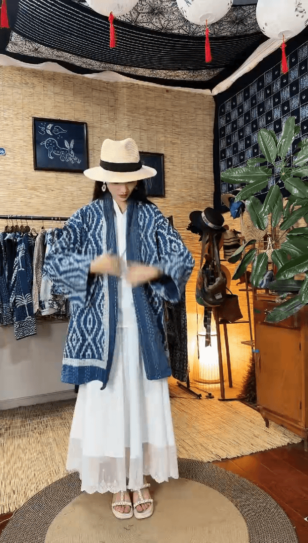 【闪购商品】刺子绣纯手工中长款外套