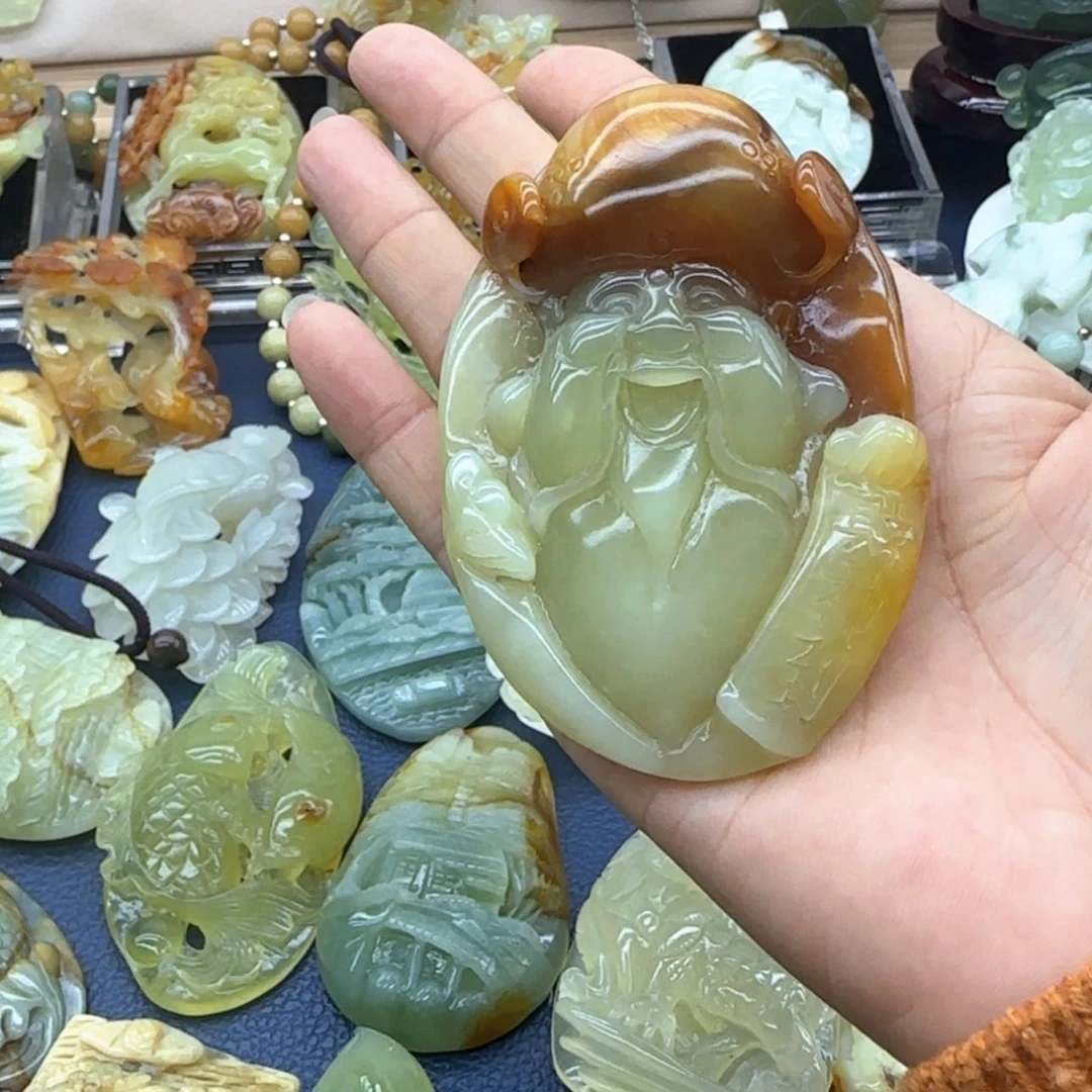 【闪购商品】蛇纹石玉吊坠未镶嵌心***处