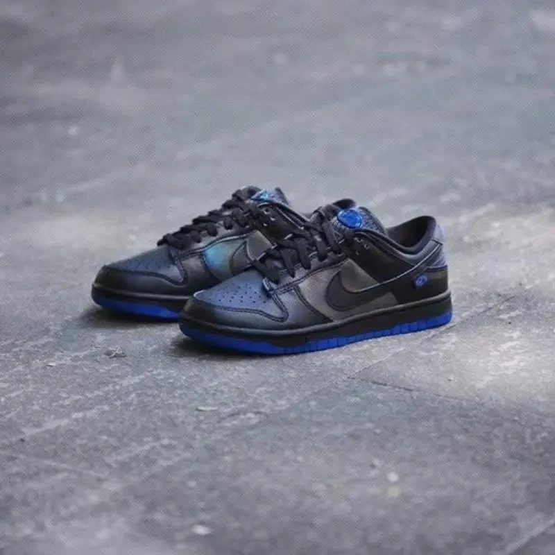 Nike Dunk Low 耐克女款黑蓝低帮潮流复古运动休闲板鞋FB1842-001