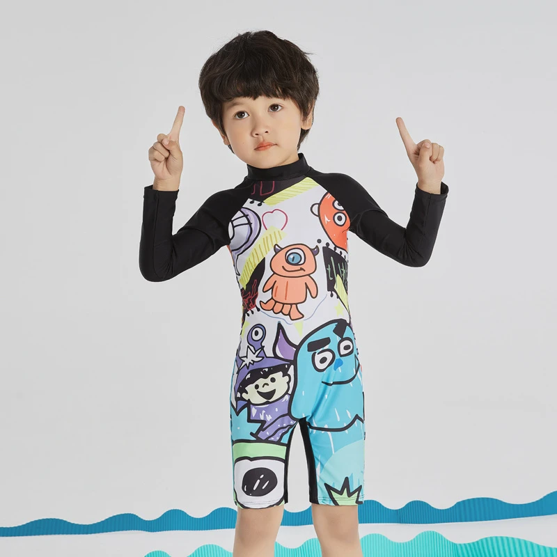 【男童】Adoreswim泳衣男款泳衣卡通男童速干中大童男孩泳衣套装