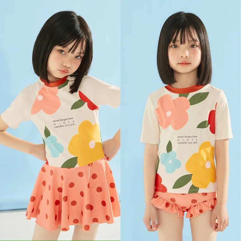 Adoreswim儿夏季新款分体中大童时尚泳衣女童游泳衣儿童防晒女宝