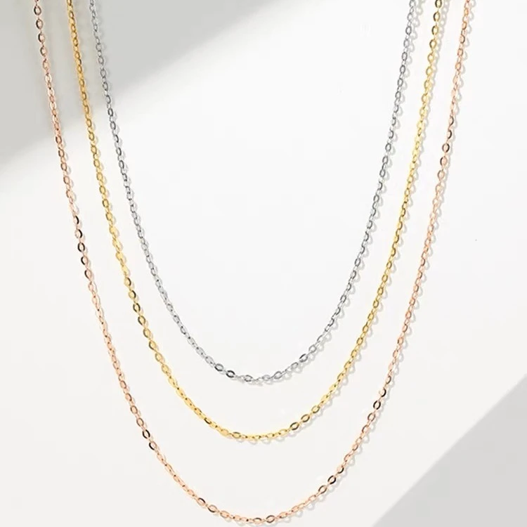 Acooler【Acooler】18K金素链万能链  多样性发其一 40-45mm可调节