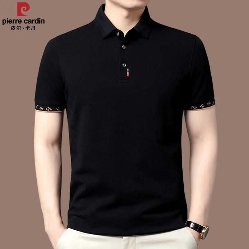 【皮尔卡丹 国际品牌】时尚潮牌高档t恤polo衫男士100%纯棉短袖薄款