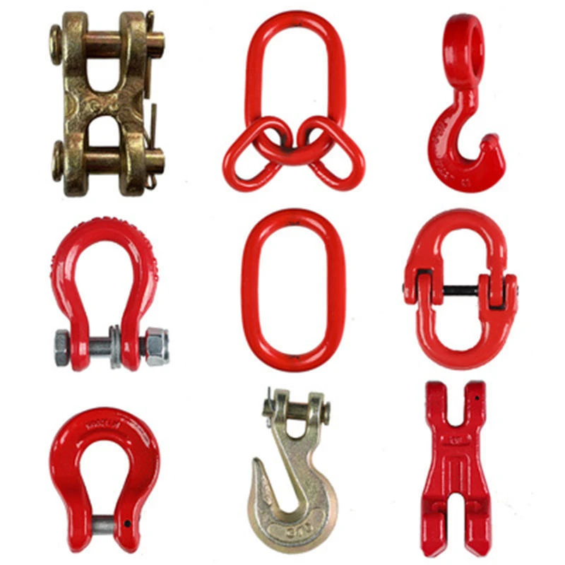 强力环子母环链条链接扣双环扣吊环索具羊角钩扣蝴蝶扣钢圈合金钢