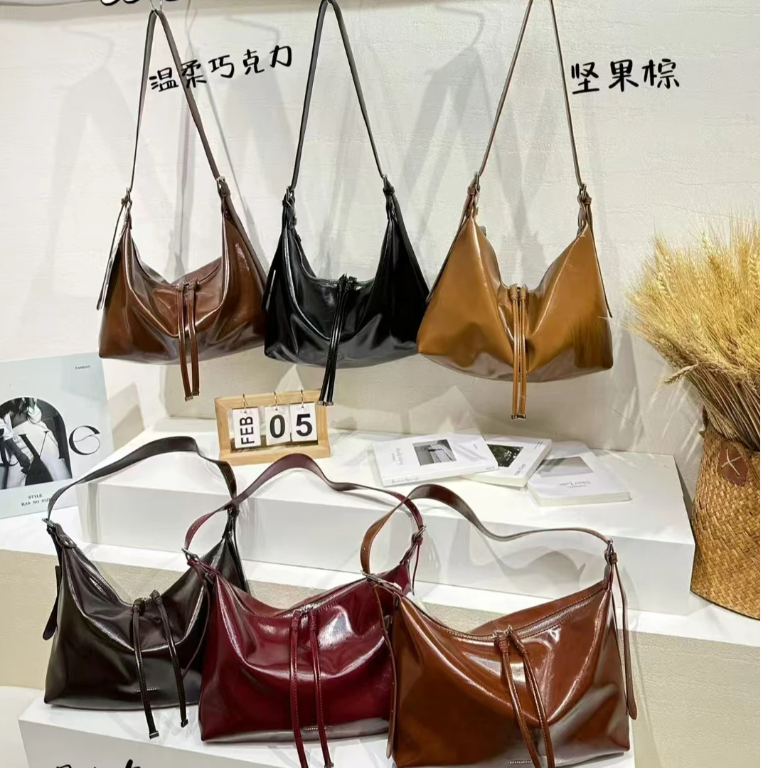 新款腋下托特斜挎软皮女包
