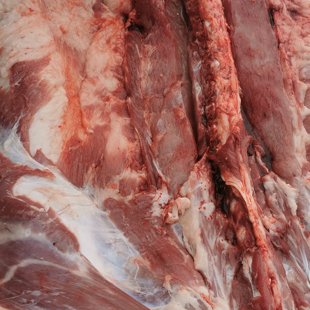 自己家味粮食的猪肉，味道鲜美