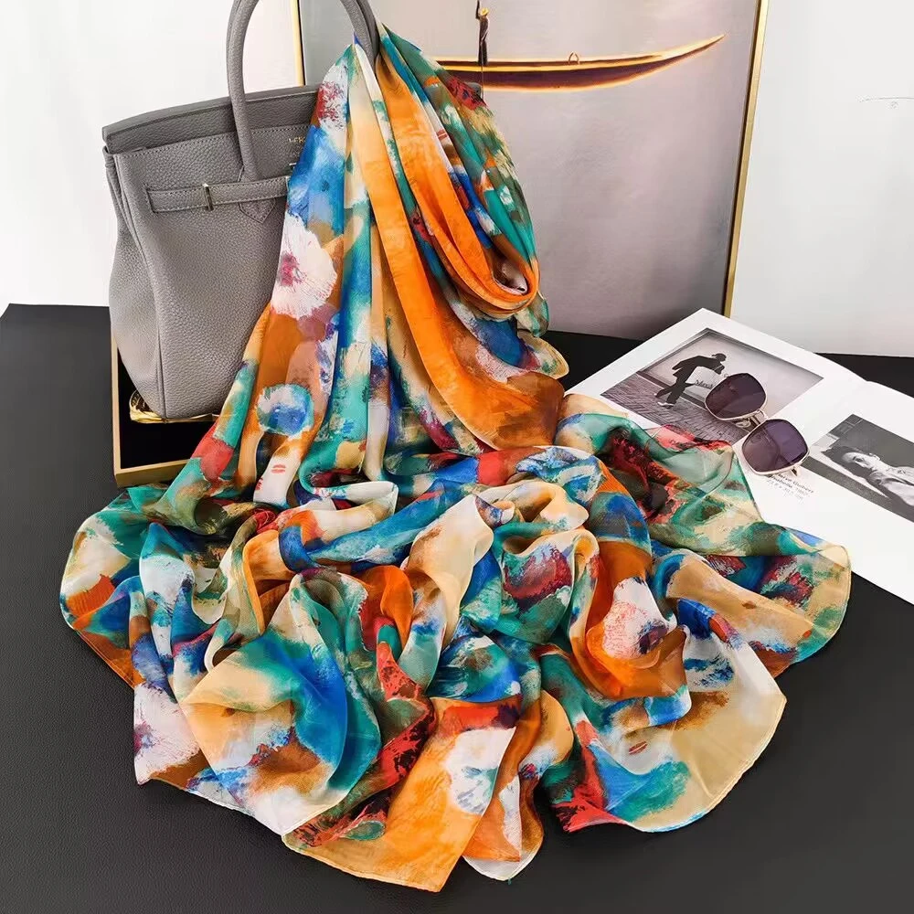 246【暗香】优柔纱140*190 左右丝巾沙滩巾