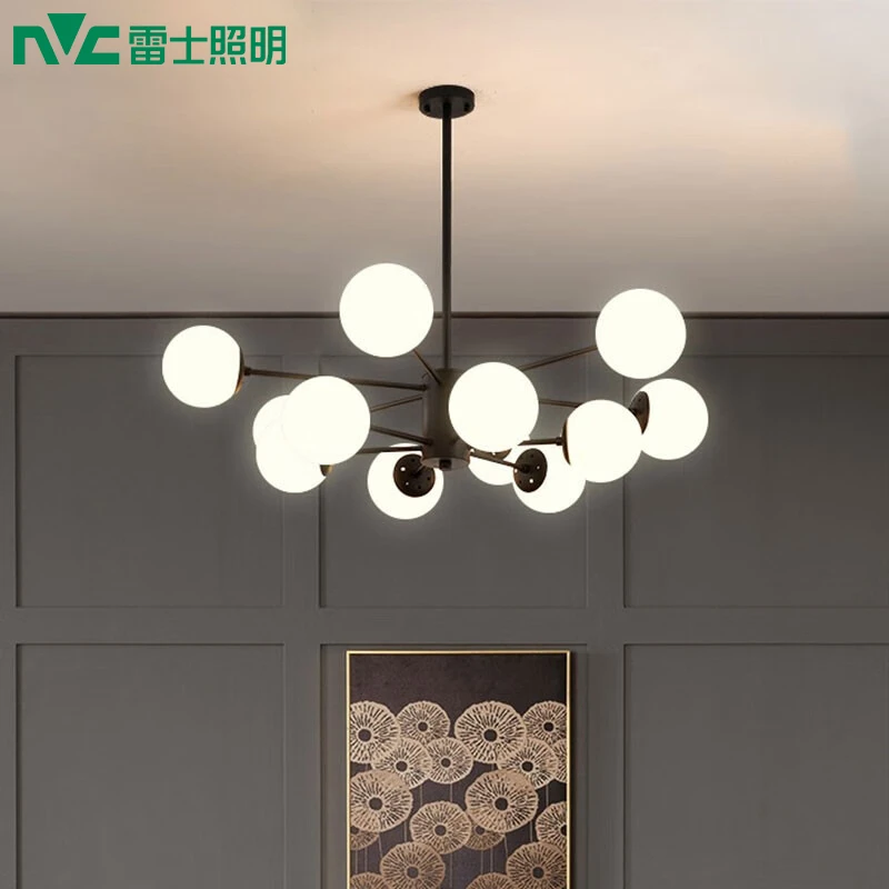NVC/雷士照明北欧魔豆吊灯简约创意分子灯大气客厅灯网红灯饰套餐