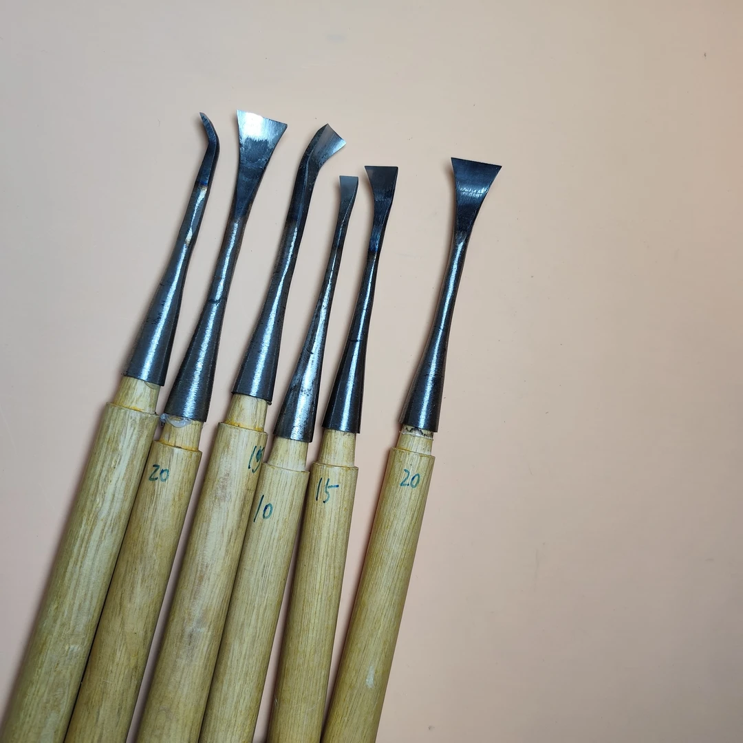 木工雕刻刀圆弧凿子翘头刀挖勺刀木雕工具
