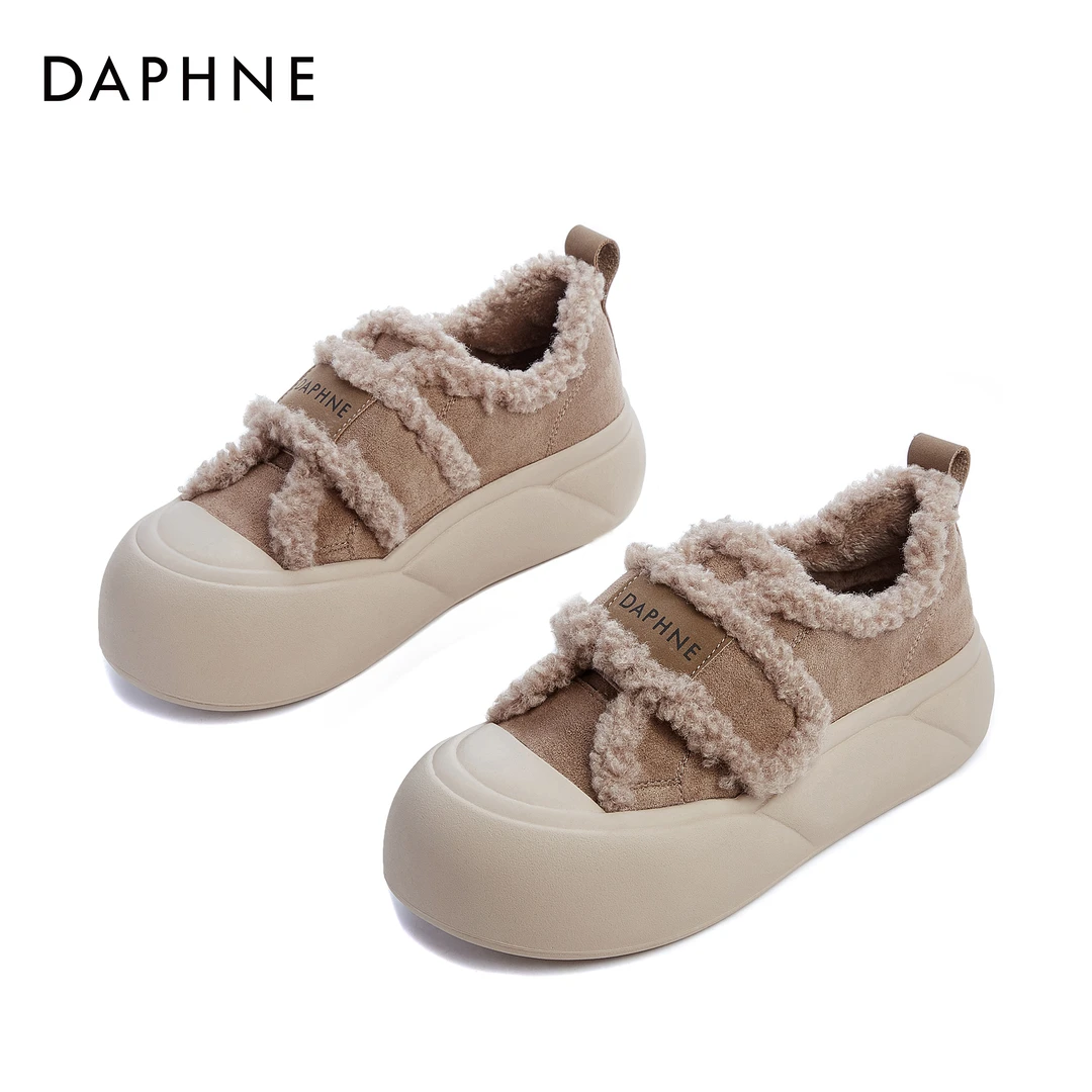 Daphne/达芙妮品牌百搭2023新款春秋休闲复古时尚低帮圆头休闲鞋