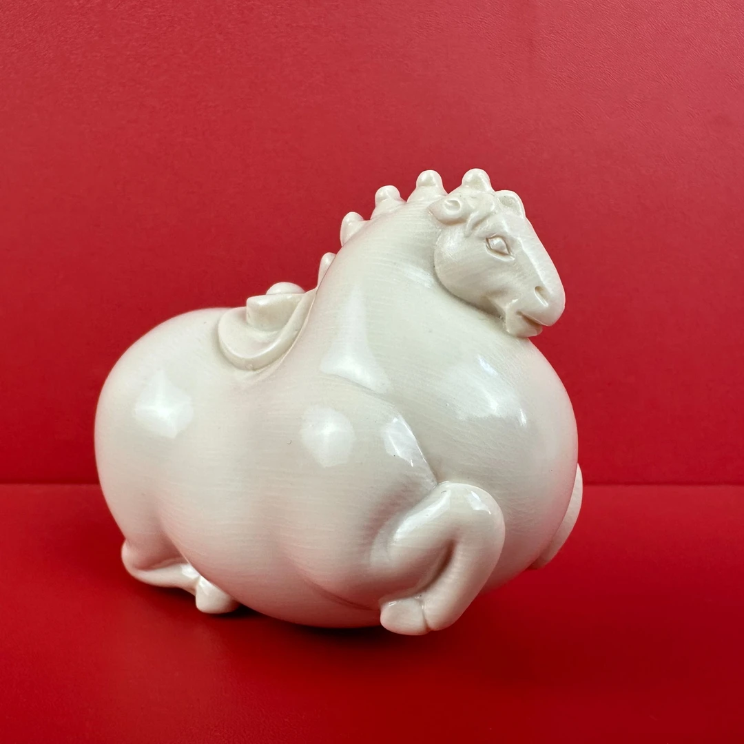 【直播间商品】马上有钱会所别墅花园客厅唐马手把件小摆件