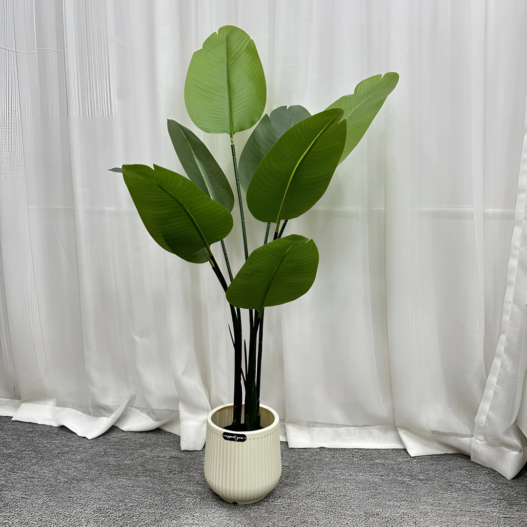 【简约客厅花艺】仿真植被盆栽落地摆件简约叶子仿真室内植物盆景