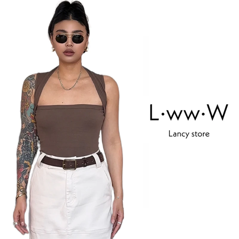 【包肩背心】大方领显瘦修身背心必入款