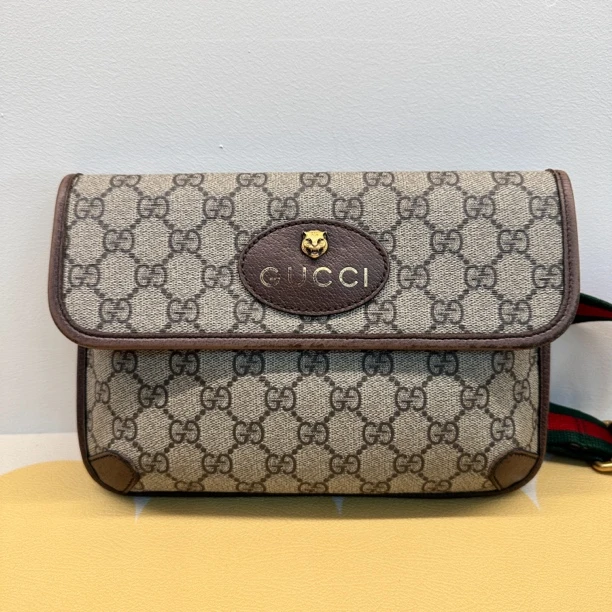 95新 GUCCI/古驰 虎头胸包腰包斜挎包