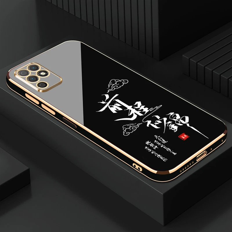 适用于荣耀play5T活力版手机壳前程似锦直边电镀软壳硅胶防摔新款
