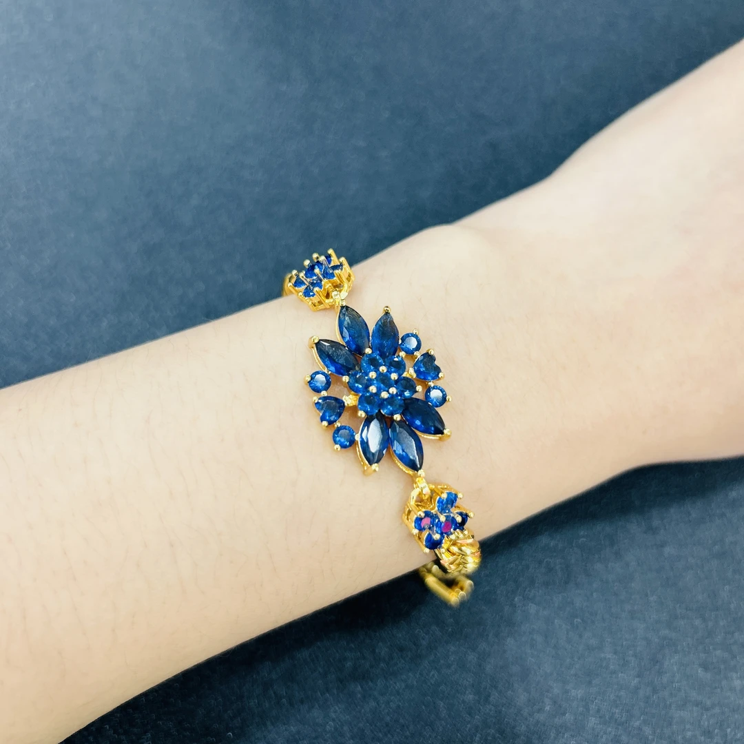 【周总活动专属】牡丹花海军蓝手链37w