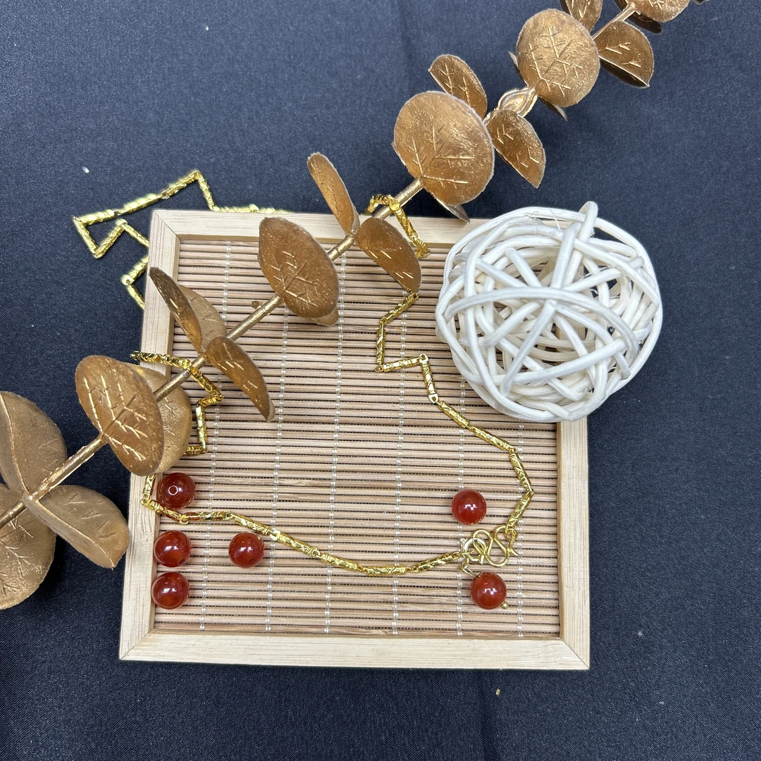 【涂总】精致龙骨红珠项链12w-d
