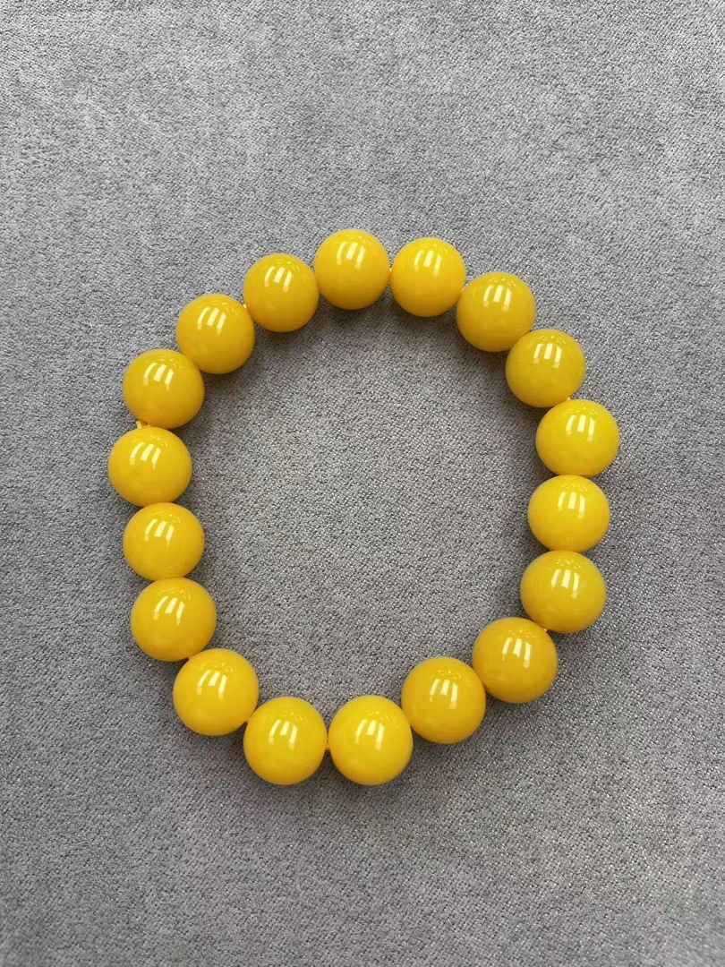 限购一次——正品满蜜鸡油黄10mm手串