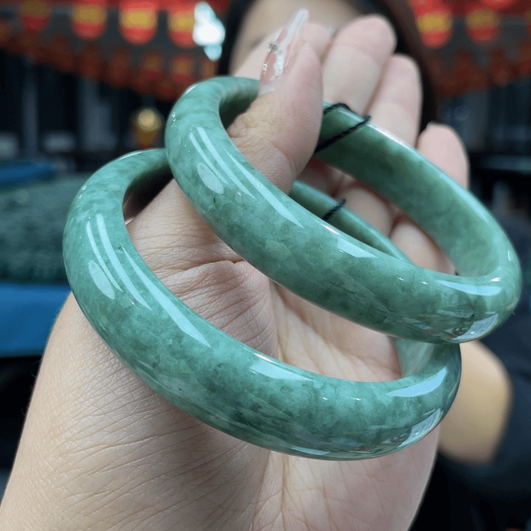 【闪购商品】翡翠锦缎蓝手镯多样性发货发一只未镶嵌