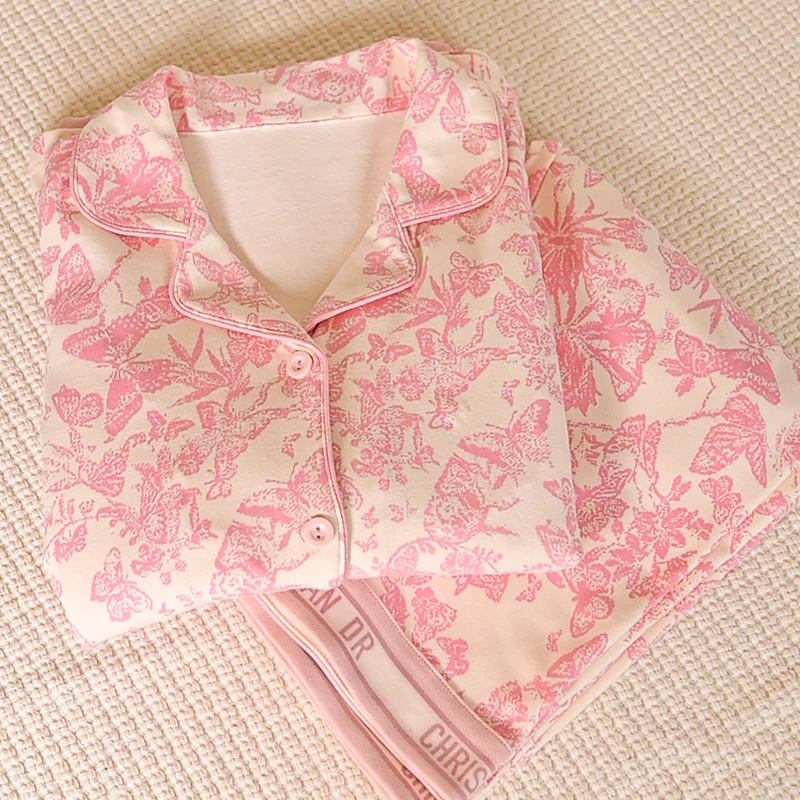 【A类云感棉-带胸垫】月子服哺乳孕妇睡衣待产前春夏季长袖套装