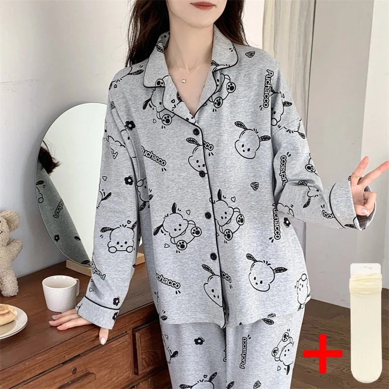 【云感棉-带胸垫】月子服哺乳孕妇睡衣春秋季待产前家居服喂奶