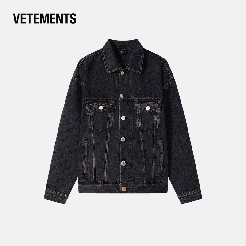 VETEMENTS棉花糖系列新款百搭休闲帅气宽松翻领夹克外套63516304