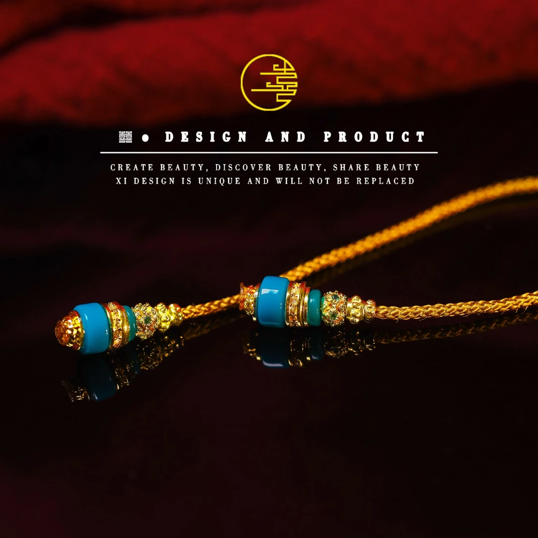 【囍设计出品】精工弟子珠万向轴108配饰小众饰品民族风手工百搭