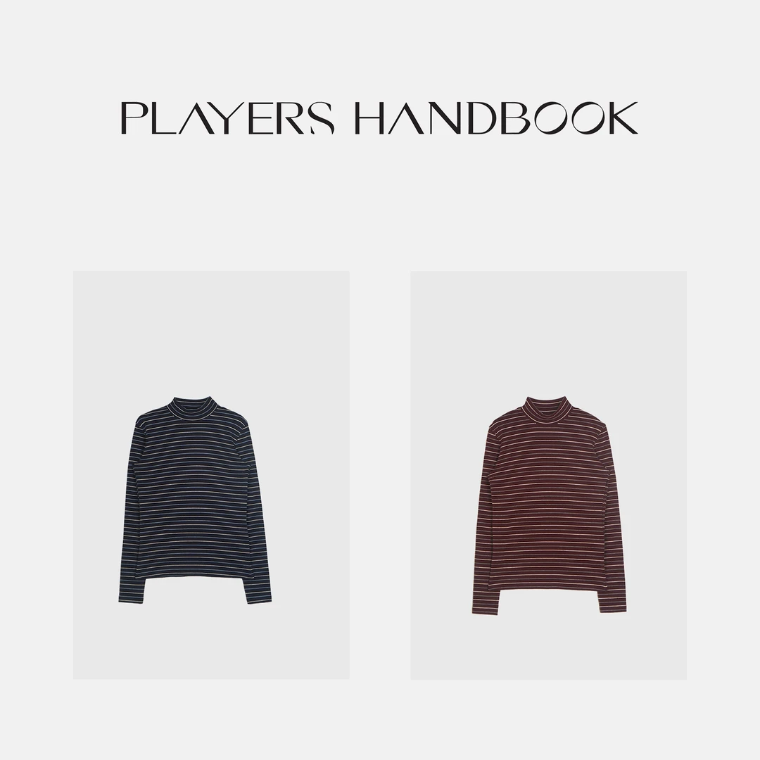 Players Handbook《怦然心动》进口定织多色面料半高领打底PH2157