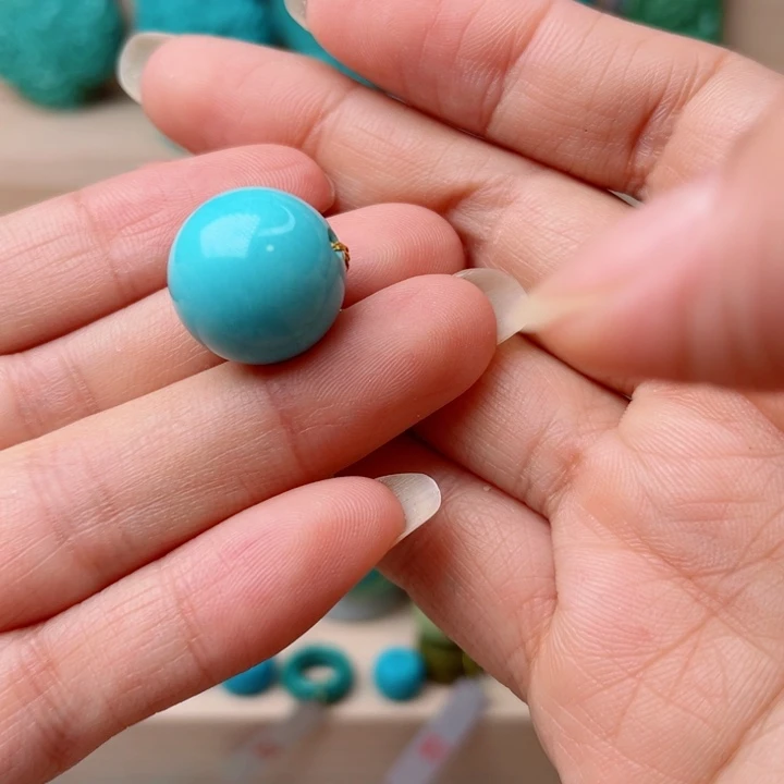 绿松石珠宝半成品未镶嵌