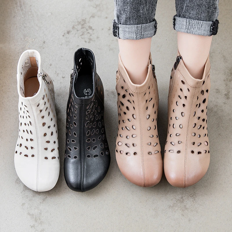 9201春秋款新款2025洞洞靴中老年防滑休闲百搭软底复古