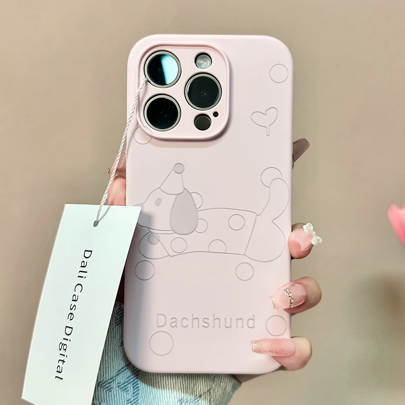 苹果15手机壳iPhone14女生爆款13外壳12全包防摔液态可爱卡通网红