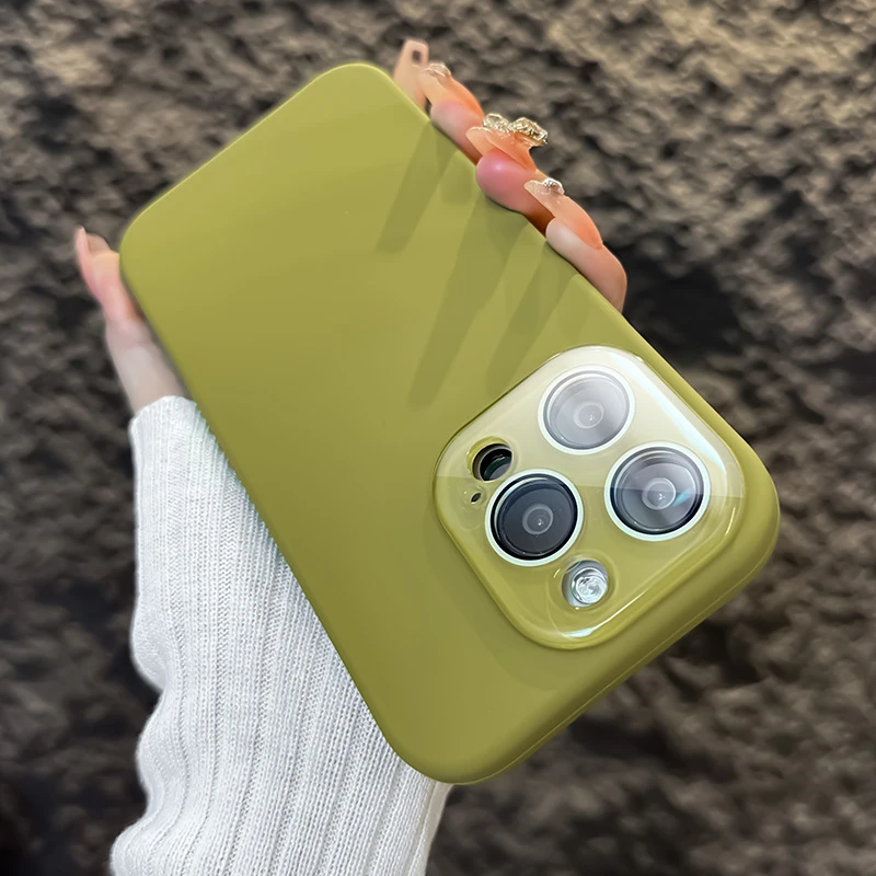 适用苹果16/15手机壳iphone14女生爆款13p外壳12简约高级液态网红