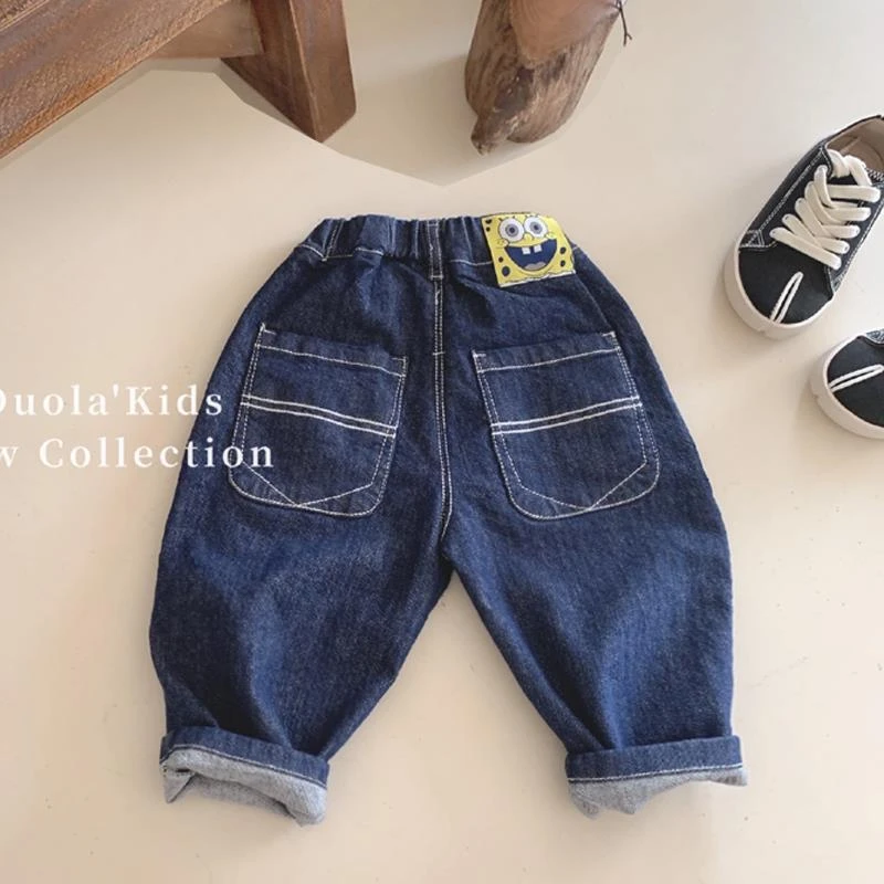 男童裤子2025年新款春装帅气时髦炸街潮童春秋款休闲裤儿童牛仔裤