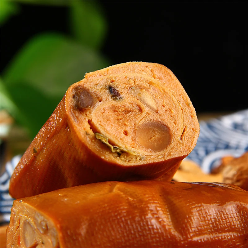 八千步豆皮肉卷香辣香菇海带水晶卷大号小号组合即食蛋白质营养