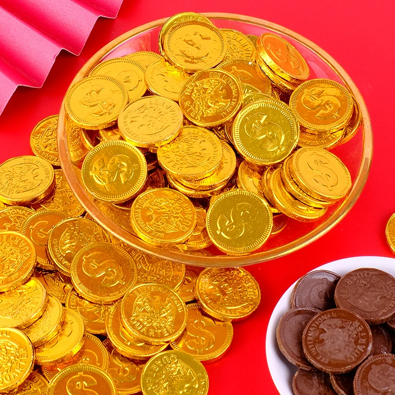 金币巧克力蛋糕装饰批发喜糖休闲过新年货分享糖果解馋喜庆小零食