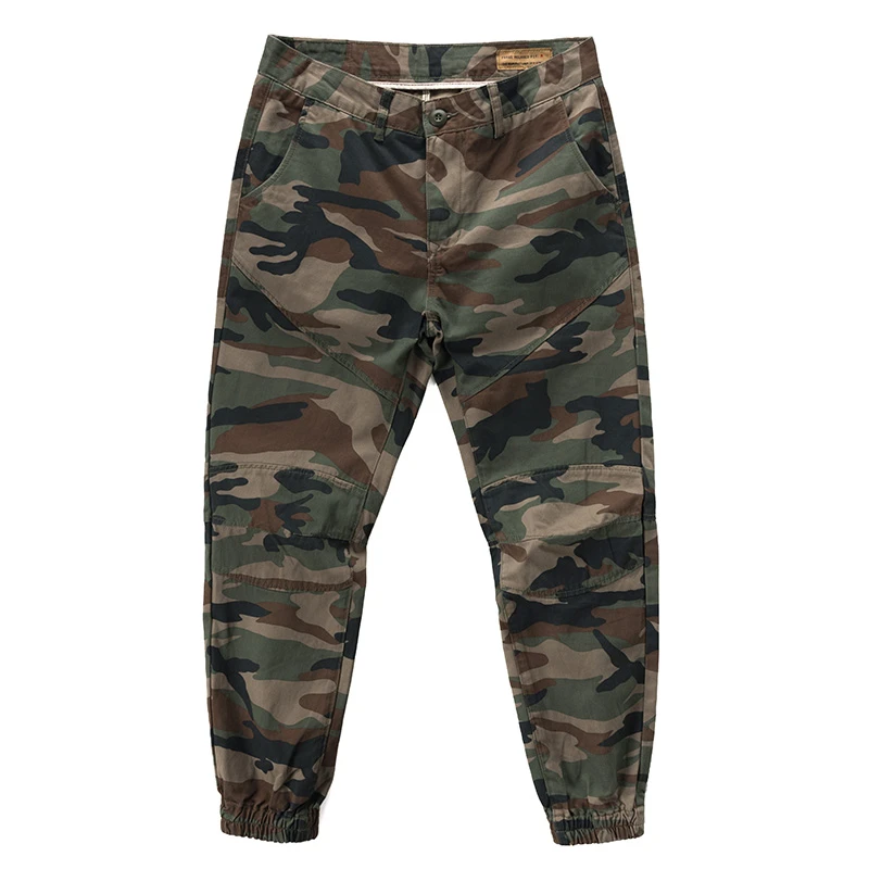 【浩川严选】1116/1116A  纯棉迷彩工装裤休闲裤做旧束脚