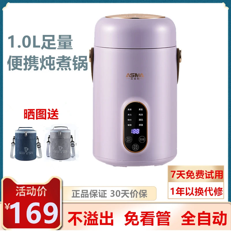 艾仕玛电炖锅煮粥神器迷你小型家用多功能便携炖煮锅煲汤炖锅