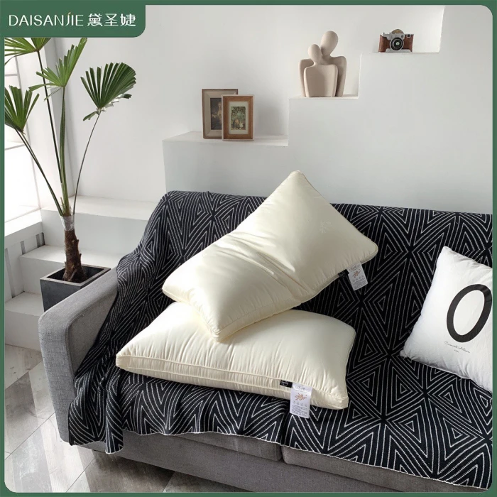 高端大豆纤维极奢枕护颈枕直播供货酒店同款大豆枕单人家用宿舍