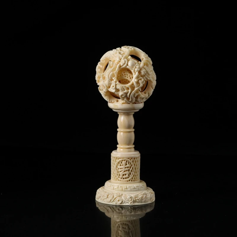1812-251猛犸鬼工球（11层）带底座 直径40mm