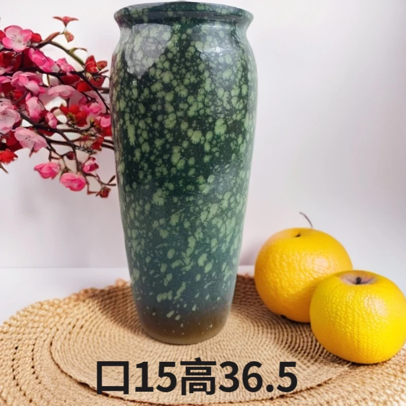 2018高度36.5cm复古泼墨风高圆盆—大老桩多肉植物花盆粗陶