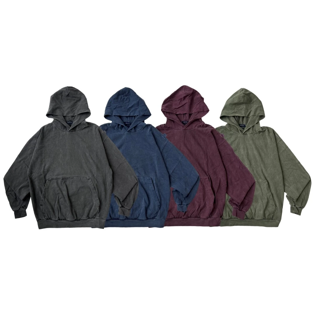 22AW 诺帝卡Nautica Pigment L/S Pocket破坏水洗戴帽卫衣