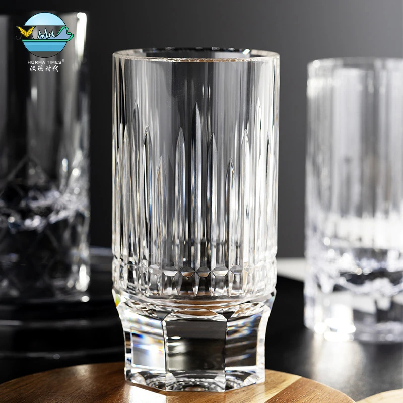 【福利专享】k9高杯无铅水晶威士忌洋酒杯江户切子江户切子水晶杯