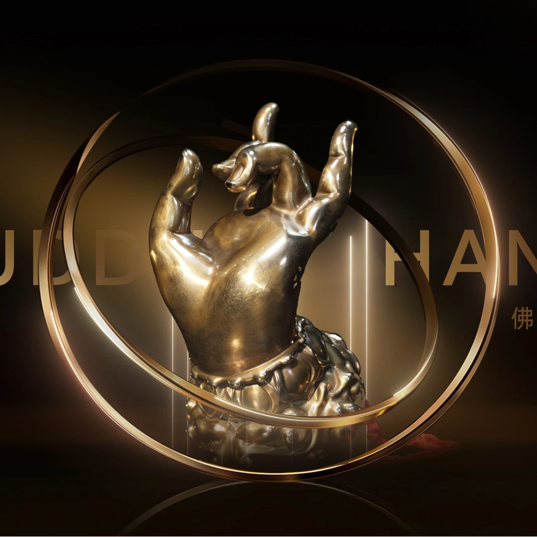 墨生潮流铜雕像佛手铜手把件铜摆件铜手办模玩潮玩铜工艺品高颜值