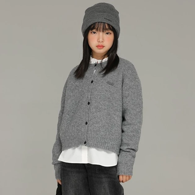 【起球风】毛衣小女森女童春秋上衣新款圆领宽松洋气儿童设计感衣服