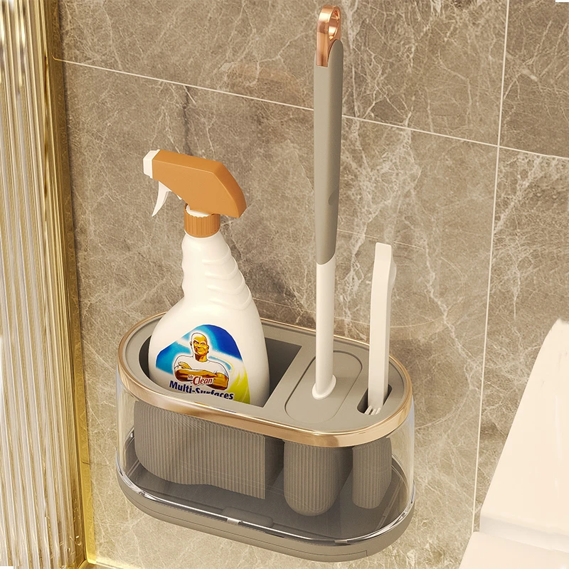 马桶刷家用无死角2024新款浴室洗厕所刷子壁挂式免打孔清洁神器